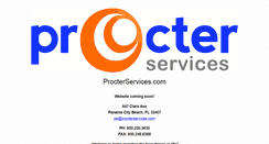 Desktop Screenshot of procterservices.com